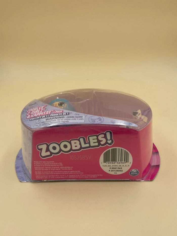Figurine Zobbles Zoobles Z-Girlz et Happitat Spin Master neuf - photo numéro 3