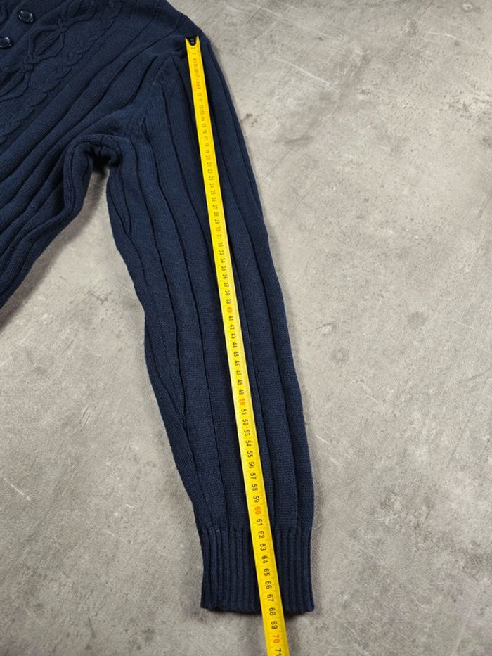 Pull coton Nautica torsadé col camionneur marine taille XL - photo numéro 8