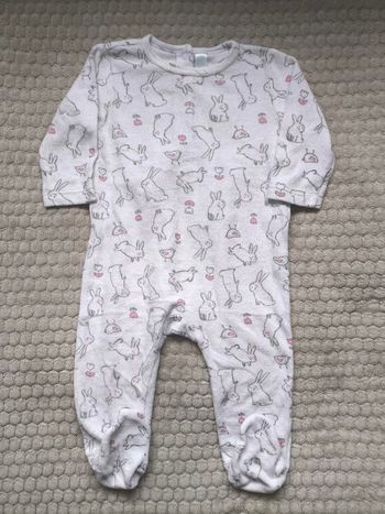 Pyjama en velours Tex 9 mois