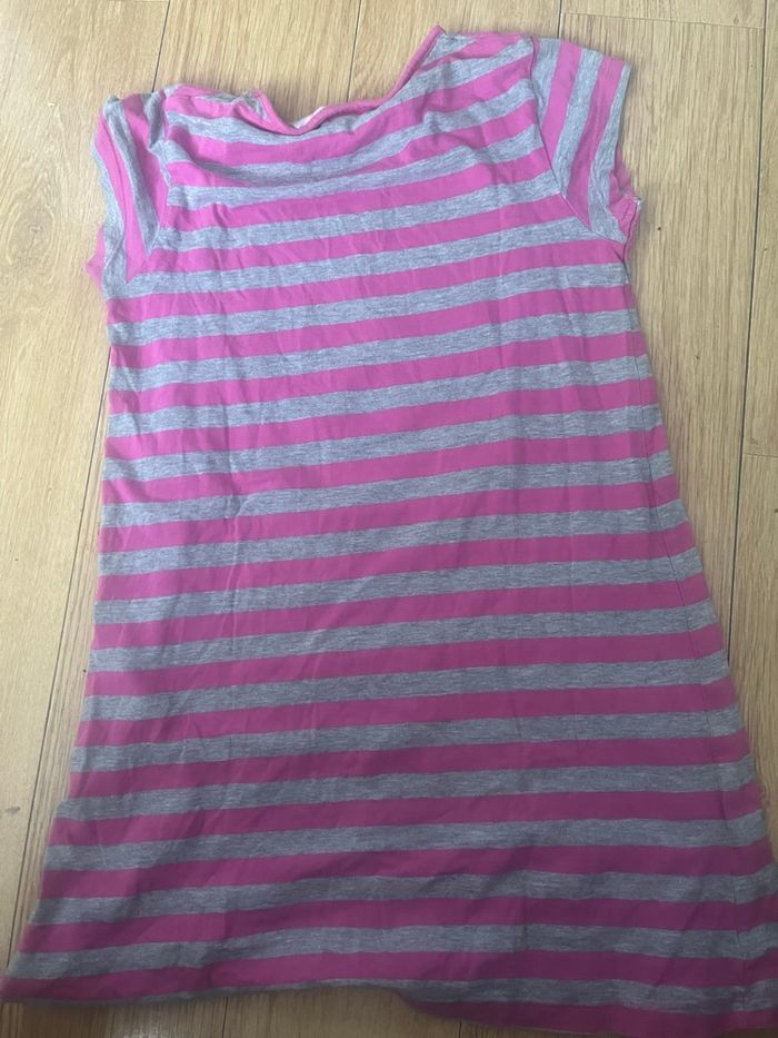 Chemise de nuit hello kitty à rayures 10 ans - photo numéro 4