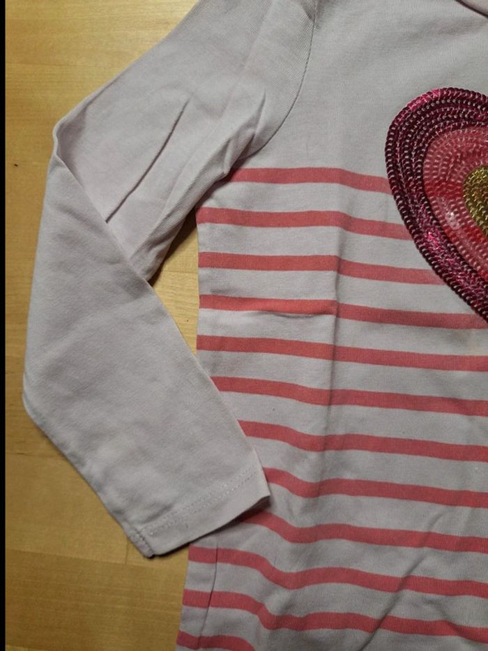 T-shirt manches longues pour fille taille 24 mois Marque in extenso très bon état - photo numéro 5