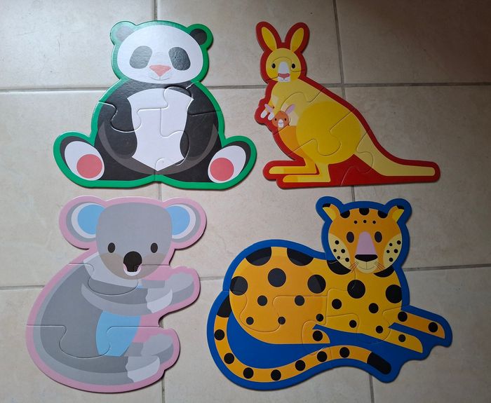 4 Puzzles animaux autocorrectifs Oxybul  2+ - photo numéro 4