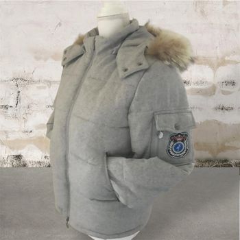 Magnifique blouson hiver bien chaud laine gris Karl Marc John comme neuf