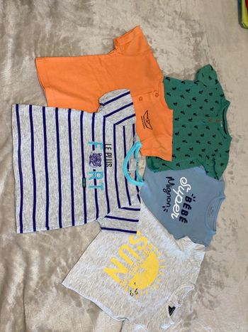 Lots de tee shirt taille 18 mois