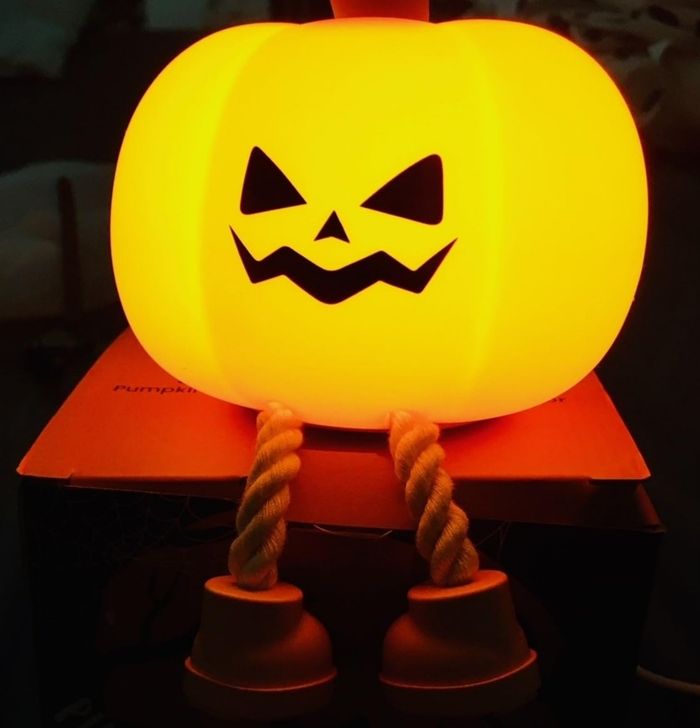 Lampe citrouille Halloween lumineuse - photo numéro 2