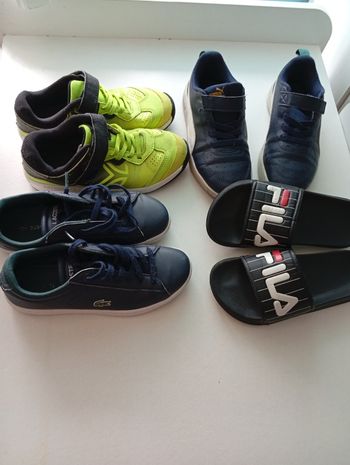 Lots de baskets et claquettes taille 34