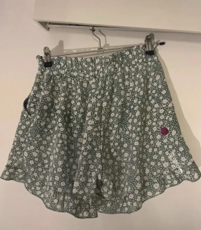 Short fleuri vert d’eau - taille S/M 🌿 - photo numéro 3