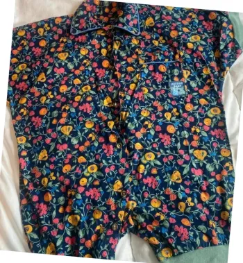 Combi short vintage bébé fille 9 mois