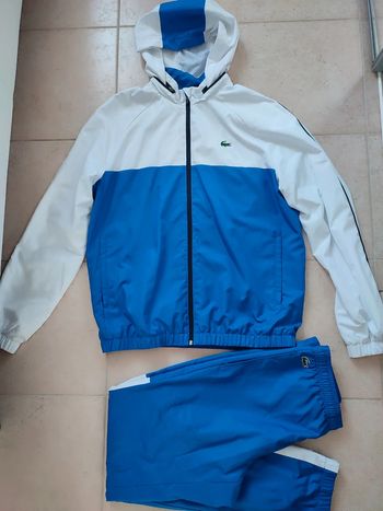 Ensemble de survêtement Tennis Lacoste SPORT bicolore à capuche