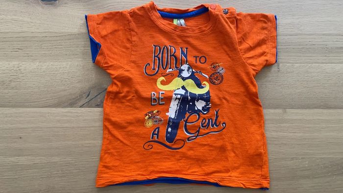 T-shirt manches courtes orange 12 mois orchestra