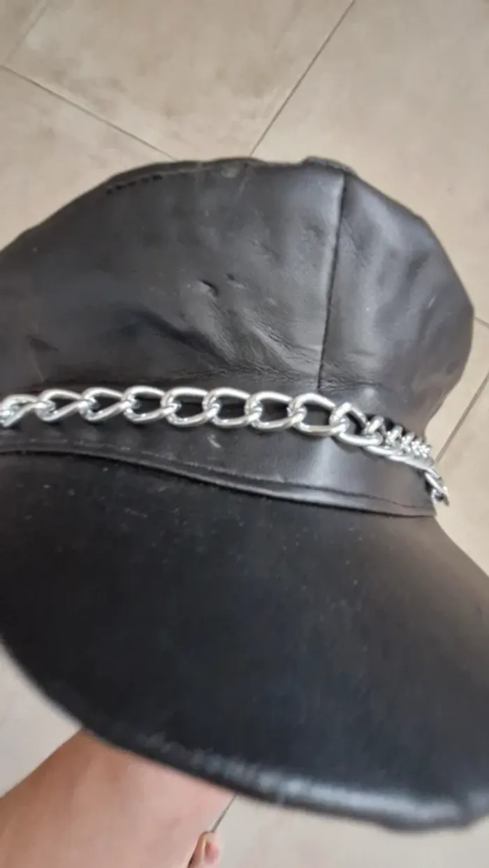 Casquette en cuir taille unique homme/femme - photo numéro 3