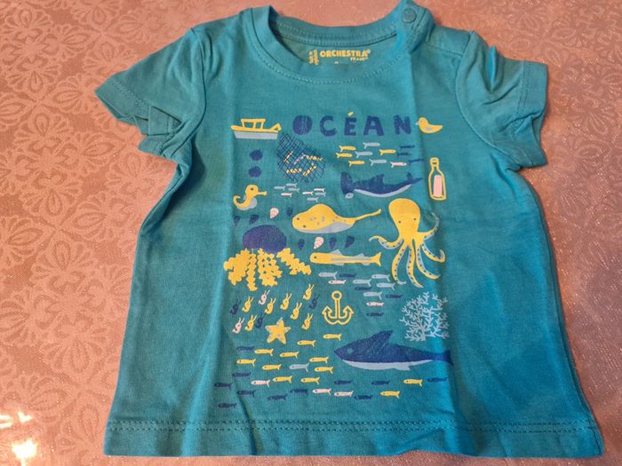 Lot de 2 tee-shirts orchestra 3 mois