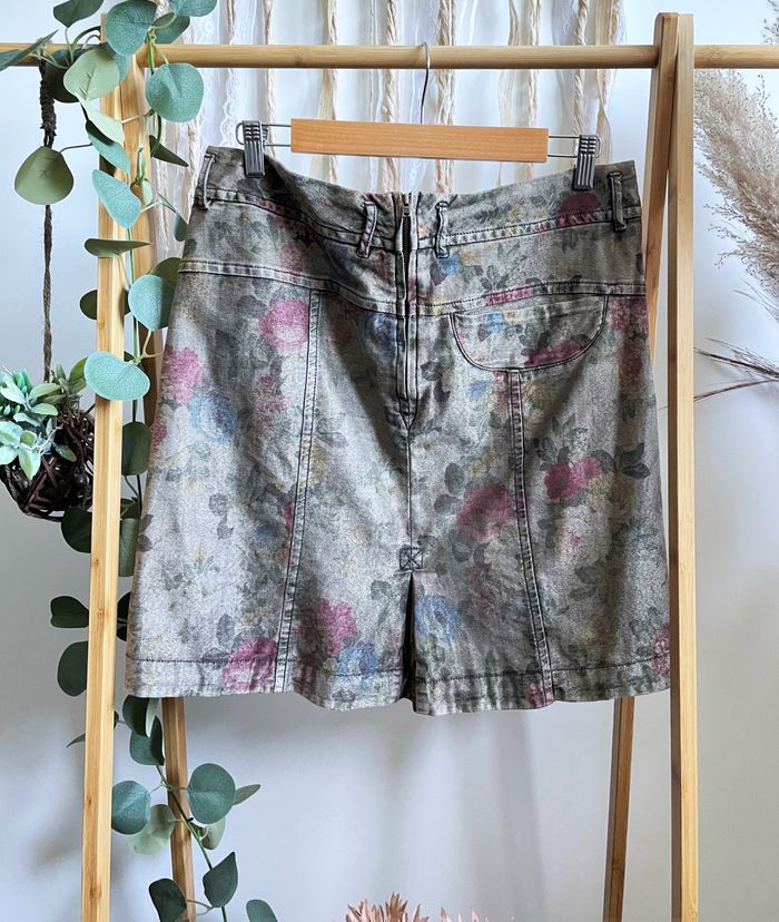 Jupe fleurie vintage One Step XL/42 - photo numéro 2