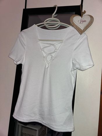 Haut blanc Shein taille M 38