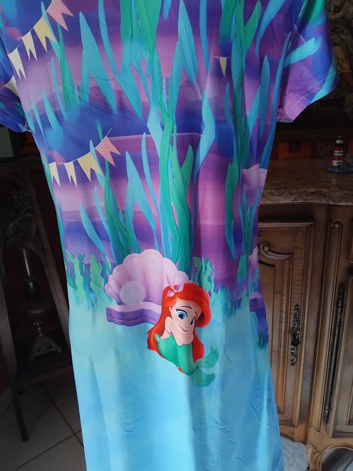 Robe disney la petite sirène existe en taille.S M L et Xl - photo numéro 4