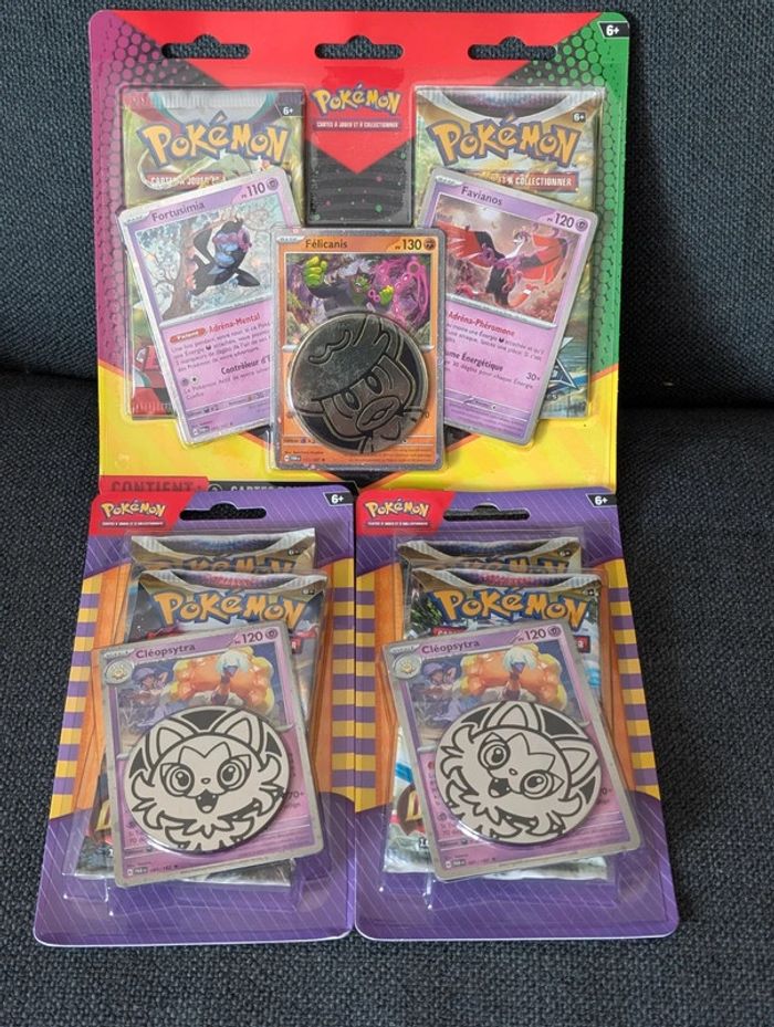 Lot Pokémon Duo Pack Stars Étincelantes EB09, Origine Perdue EB11 et Écarlate et Violet EV01 fr