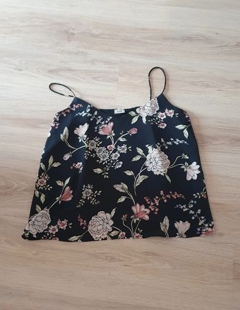 Débardeur noir fleuri Pimkie L
