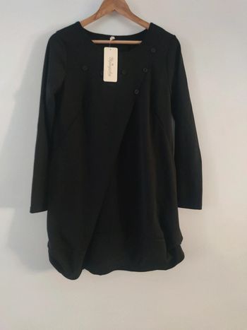 Robe manche longue noir taille M (38) neuve