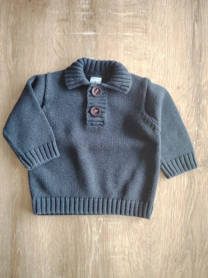 Pull col montant garçon Petit bateau