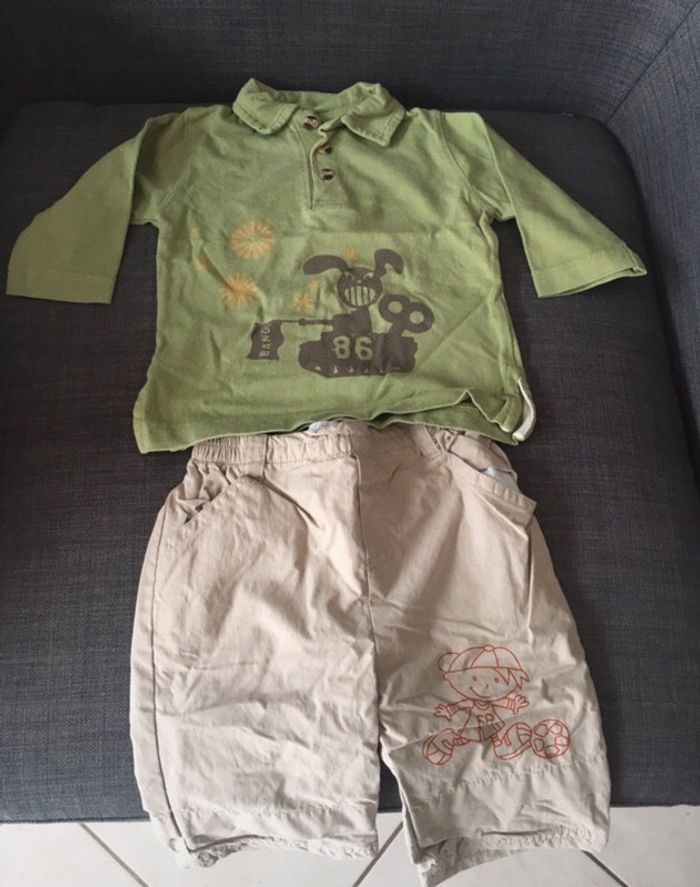 Ensemble pantalon et tee-shirts manches longues