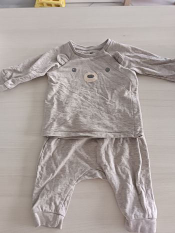 Ensemble jogging beige mixte