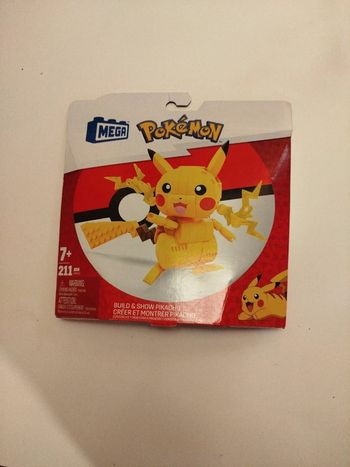 Mega Pokémon Pikachu 12cm neuf 211 pièces jouet enfant 7+ construction rare