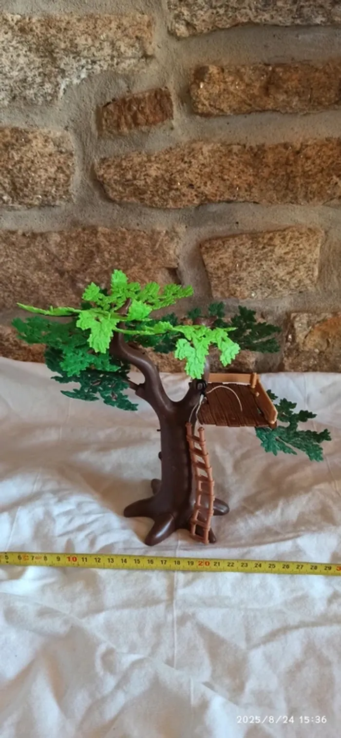 Arbre grand chêne avec plate-forme et échelle playmobil - photo numéro 6