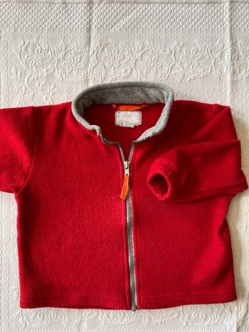 Polaire rouge zippée Décathlon 2 ans 24 mois