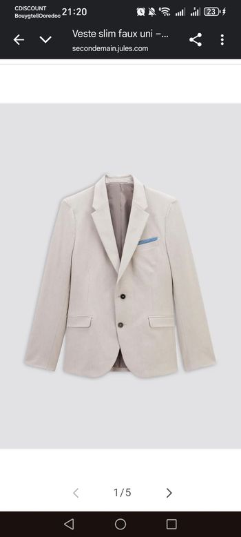 Veste slim Jules