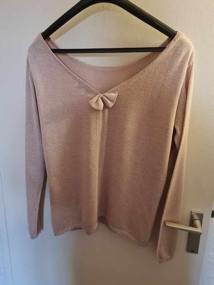 Pull rose brillant - photo numéro 3