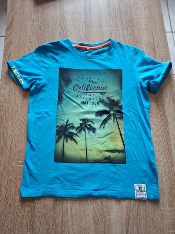 Tee shirt bleu 9/10ans