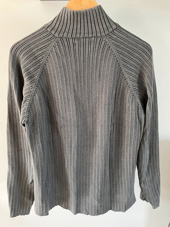 Gilet gris zippé Jules L - photo numéro 3