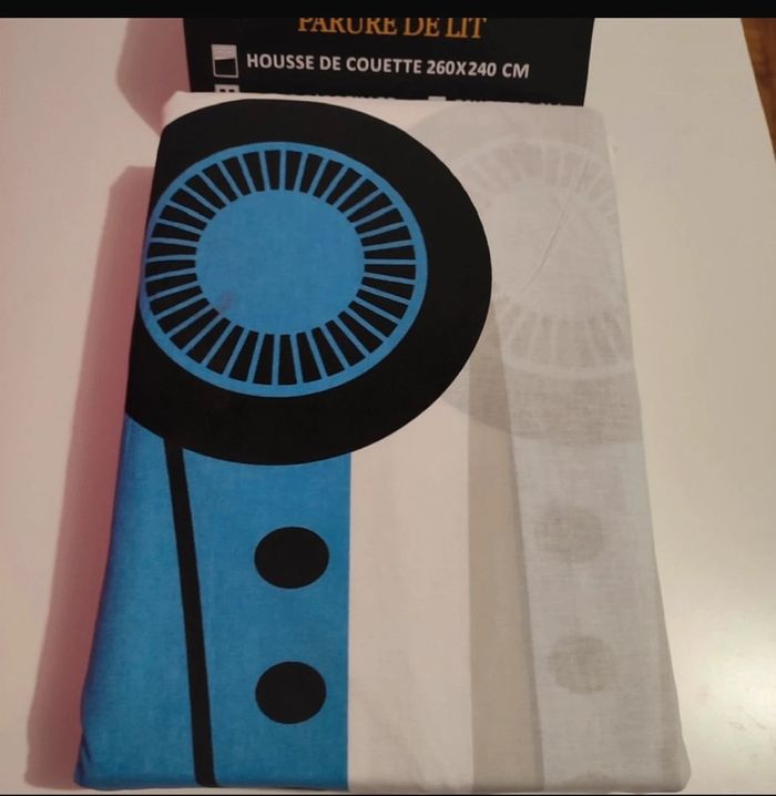 Parure de lit double 100 % coton, 240 x 260 cm - photo numéro 6