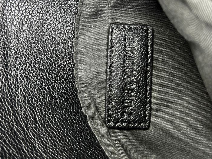 Sac zadig&voltaire noir et dorée en cuir - photo numéro 5