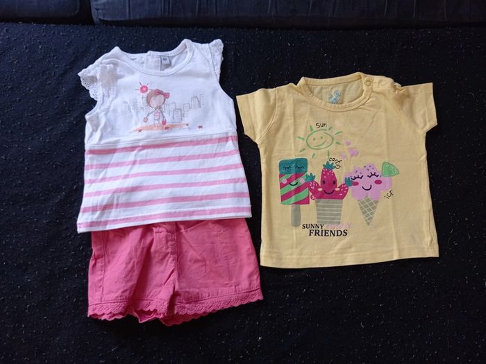 Lot de 3 habits en 6 mois fille