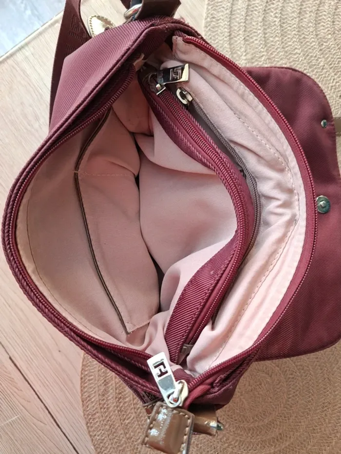 Sac bandoulière Ted Lapidus bordeaux - photo numéro 14