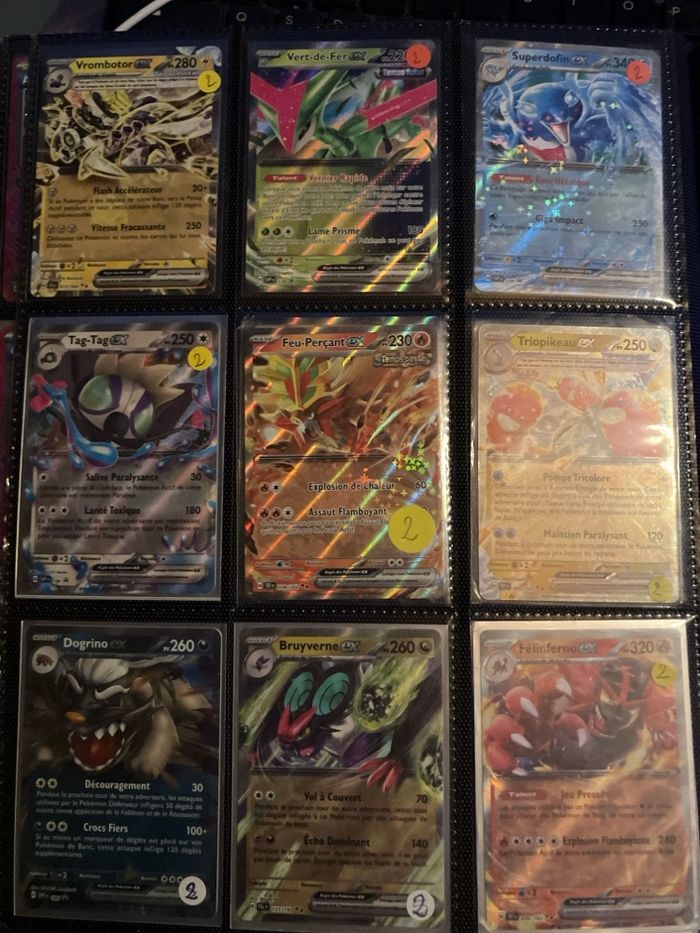Cartes pokemon ex à 2€ unité