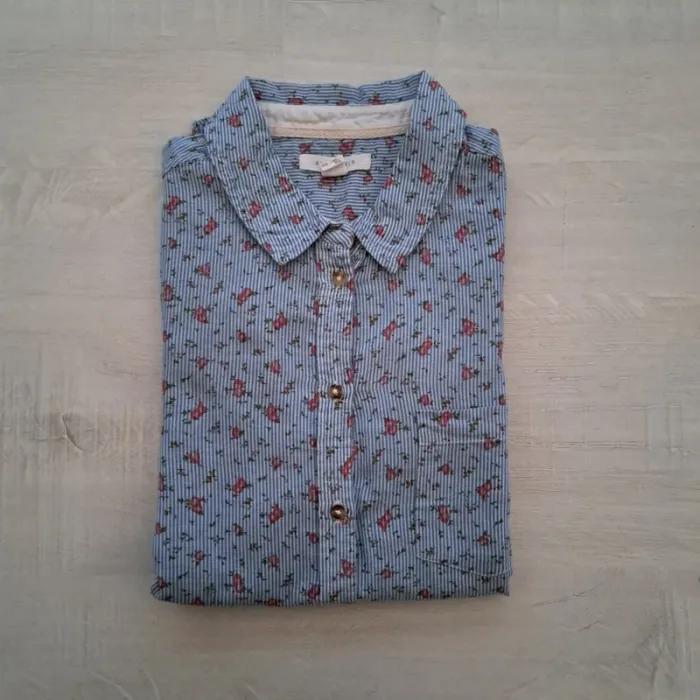 Chemise fleurie Springfield - Taille 34 / XS - Peu portée - photo numéro 2