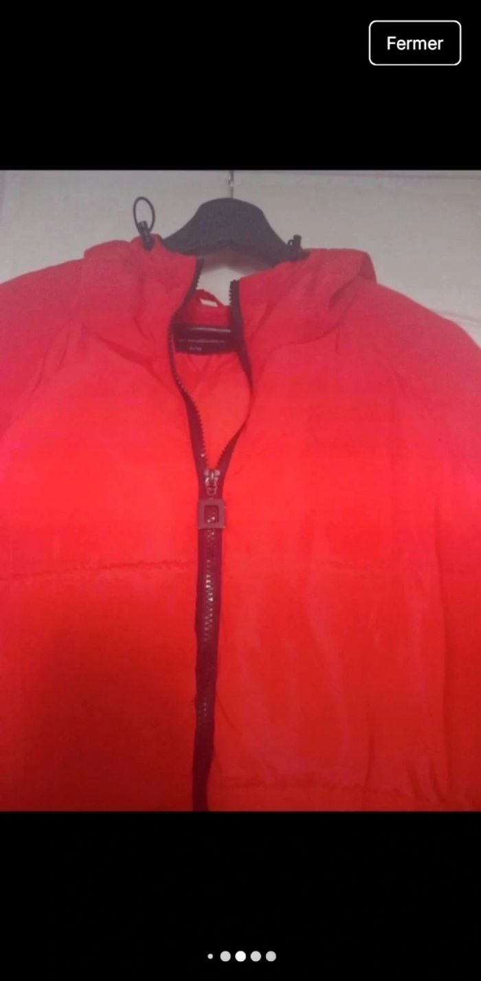 veste d'hiver rouge à capuche de la marque New Collection, en taille S/M - photo numéro 6