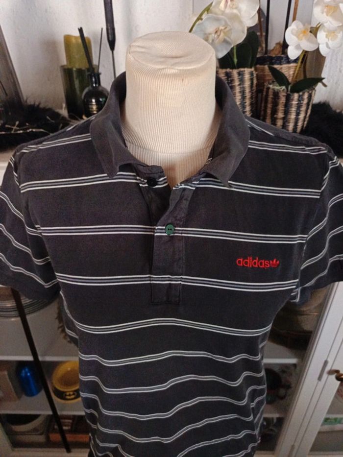 Polo homme vintage Adidas taille M - photo numéro 4