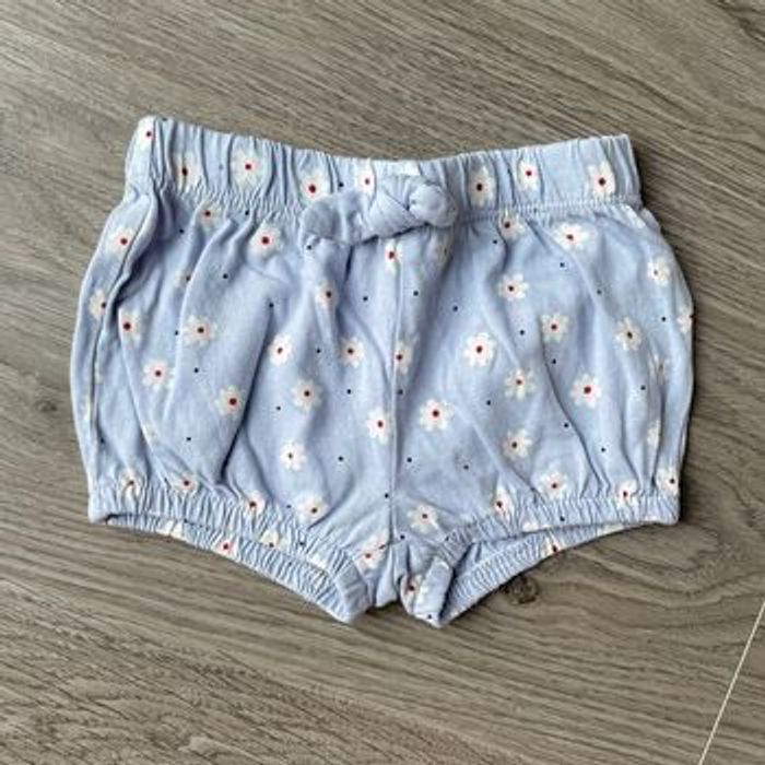 Short bleu petites fleurs
