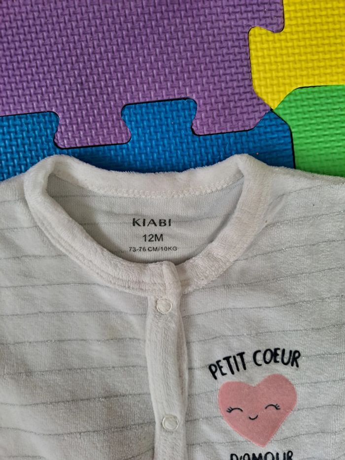 Lot 4 pyjamas velours 12m - photo numéro 7