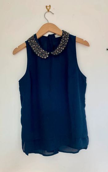 Débardeur col bijoux