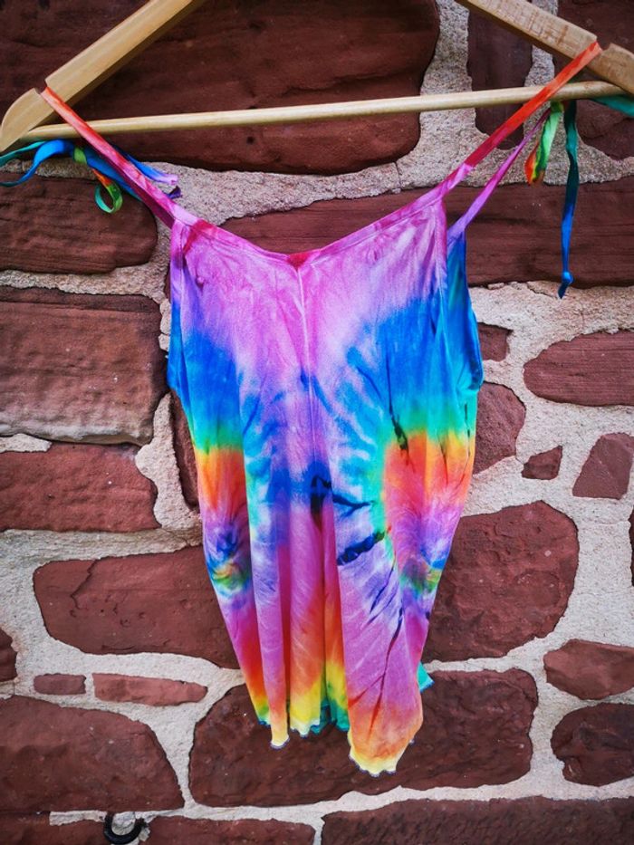 Débardeur fines bretelles multicolore - photo numéro 3