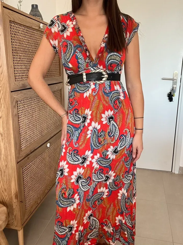 Robe longue rouge Holly & Joey