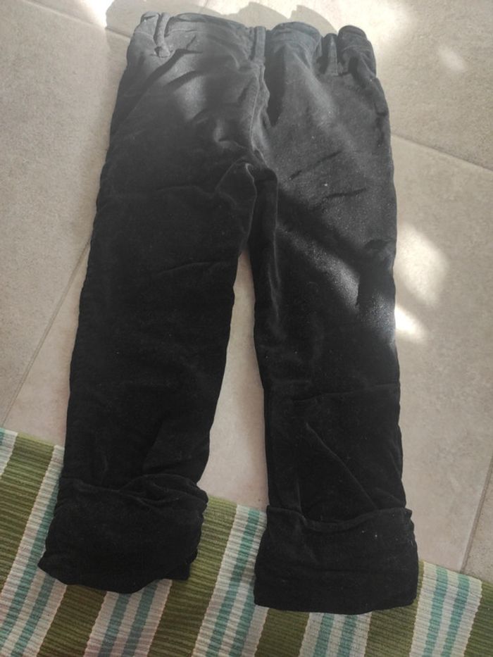 Pantalon clayeux 4 ans en velours doublé - photo numéro 2