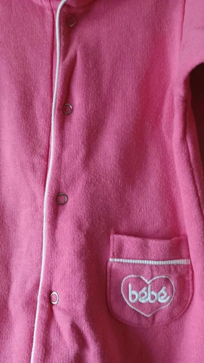 Pyjama rose vintage 6 mois - photo numéro 4