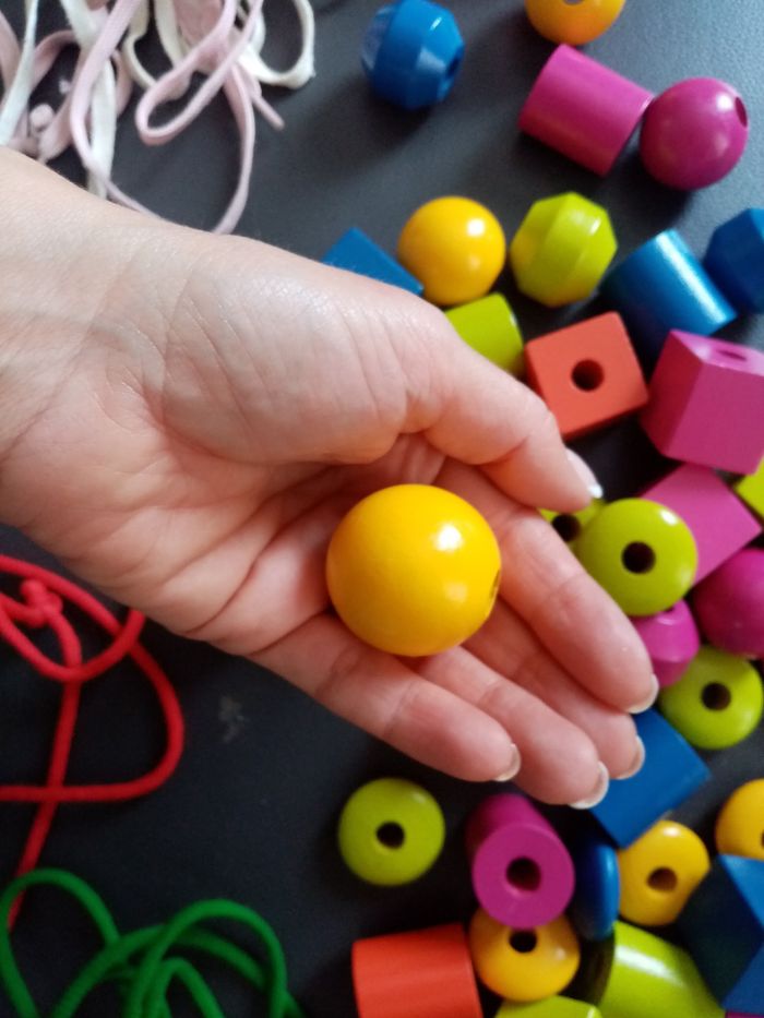 Lot de grosses perles en bois - photo numéro 6