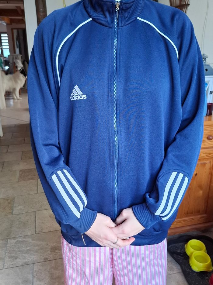 Veste bleu Adidas Homme - photo numéro 6