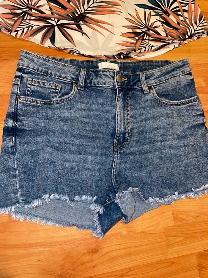 Ensemble short jean +débardeur M - photo numéro 2